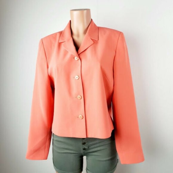 Pendleton Women's Coral Peach Blazer Jacket - Picture 2 of 11